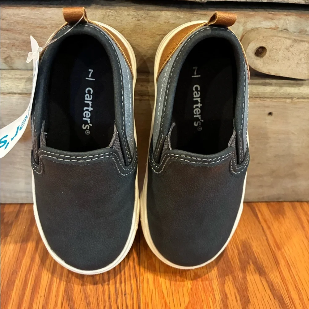 Carter's Penny (CS24FO6B) Toddler Slip-On Sneakers Size 7 Navy Casual Shoe NWT